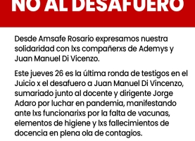 No al desafuero
