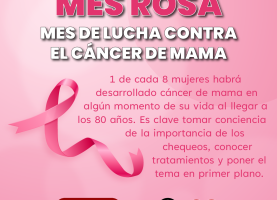 Octubre: Mes de concientización sobre Cáncer de Mama