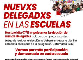 Nuevxs delegadxs en las escuelas