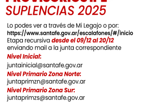 Escalafones provisorios IPE suplencias 2025