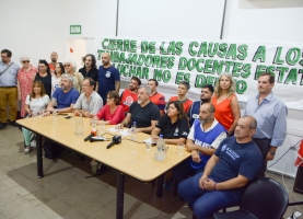 COBERTURA: CIERRE DE LAS CAUSAS A TRABAJADORES DOCENTES Y ESTATALES