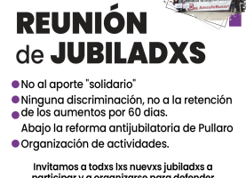 Reunión de jubiladxs.
