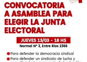 Convocatoria a Asamblea para elegir la Junta Electoral