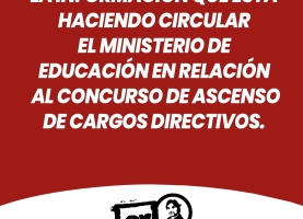 Nota para docente Concurso Ascenso Cargo Directivo