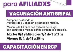 JORNADA DE SALUD PARA AFILIADXS