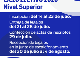 Suplencias Ciclo Lectivo 2026: Nivel Superior