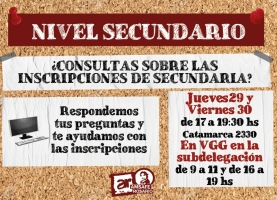 Secundaria: Cronograma de Suplencias y Concurso