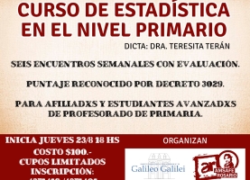 Curso de estadística en el nivel primario