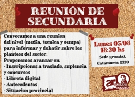 Reunión de Secundaria