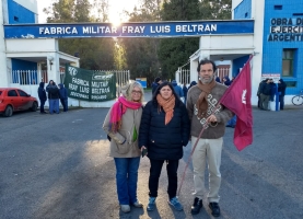 Solidaridad con los trabajadores de Fabricaciones Militares y del Astillero Río Santiago. No a los despidos, no a la represión.
