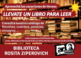 Biblioteca de verano en Amsafe Rosario