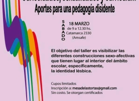 Taller: “Curiosidades, sexualidades y currículum: Aportes para una pedagogía disidente”