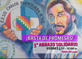 Abrazo solidario a la escuela secundaria 518