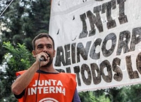 Rechazamos las agresiones y amenazas al Delegado General de la Junta Interna del Inti, Luciano Domínguez Pose.