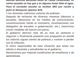 Carta para las familias