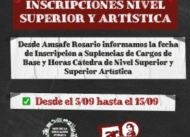 Inscripciones Nivel Superior y Artística 