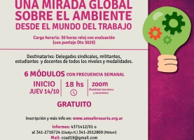 Curso: Una Mirada Global sobre el Ambiente desde el Mundo del Trabajo