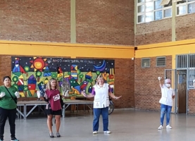 Amsafe Rosario y ATE Rosario recorren escuelas en el 1° día de cuarentena.