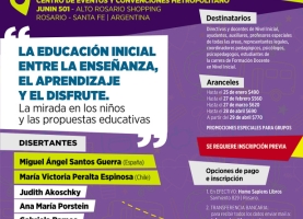 Invitamos a todas las docentes y los docentes de nivel inicial al Congreso Nacional e Internacional de Educación de Nivel Inicial