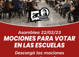 Mociones para votar en las escuelas 22/02