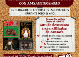 Asociate al Teatro El Rayo con Amsafe Rosario