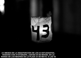 Seguimos el reclamo por los 43 normalistas de Ayotzinapa