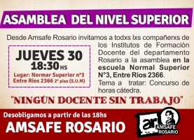 Convocatoria Asamblea departamental del nivel superior