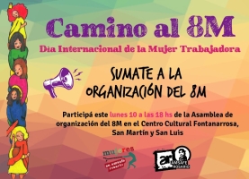 Camino al 8M: Sumate a la organización