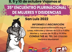 CUPOS AGOTADOS Viajamos al 35º Encuentro Plurinacional de Mujeres y disidencias