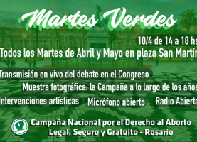 Adherimos a la campaña de martes verdes 