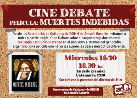 Cine-Debate con la película Muertes Indebidas 