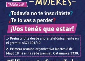 Inscripción para el 33º Encuentro Nacional de Mujeres 2018