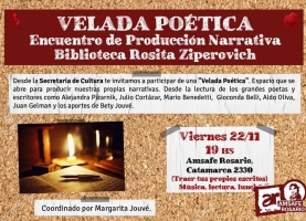 Velada Poética: Encuentro de Producción Narrativa 