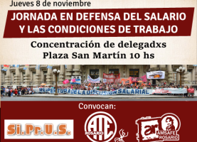 Jornada en defensa del salario y las condiciones de trabajo