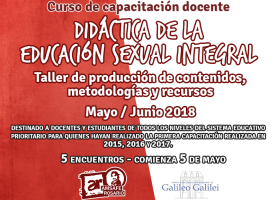 Curso de capacitación docente: Didáctica de la Educación Sexual Integral