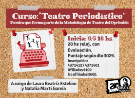 Curso de “Teatro Periodístico”