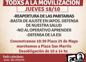 18/10: Todxs a la movilización