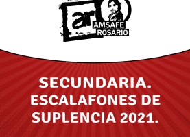 Secundaria. Escalafones de suplencia 2021