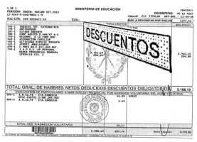 Repudiamos los descuentos en el aguinaldo