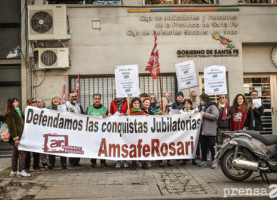 Reclamo de jubiladxs en defensa de las conquistas jubilatorias