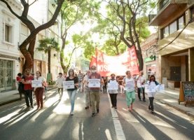 En las calles contra el acuerdo con el FMI