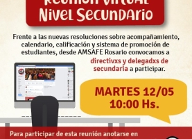  Reunión Virtual del Nivel Secundario