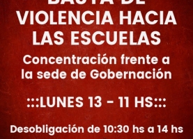 Basta de Violencia hacia las Escuelas