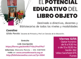 Taller: El potencial educativo del libro objeto en Funes