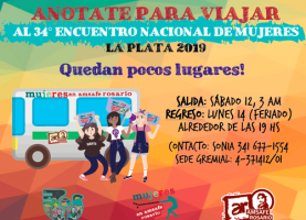 Anotate para viajar al 34° Encuentro Nacional de Mujeres