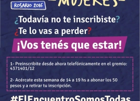 Inscripción al Encuentro Nacional de Mujeres