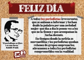 Feliz día del/a periodista 