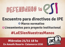 Defendamos la ESI: Encuentro para directivos de IPE