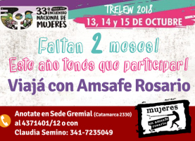 Faltan dos meses ¿Ya te inscribiste para el 33º Encuentro Nacional de Mujeres 2018?