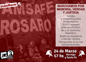 Marchamos por MEMORIA, VERDAD Y JUSTICIA